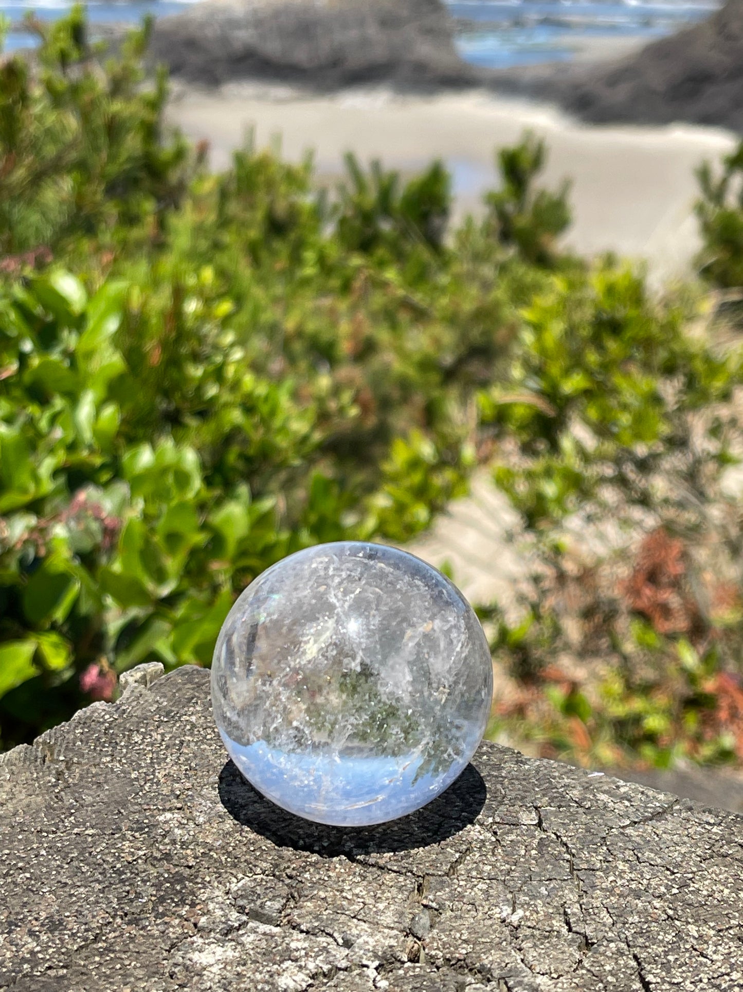 Crystal quartz small sphere